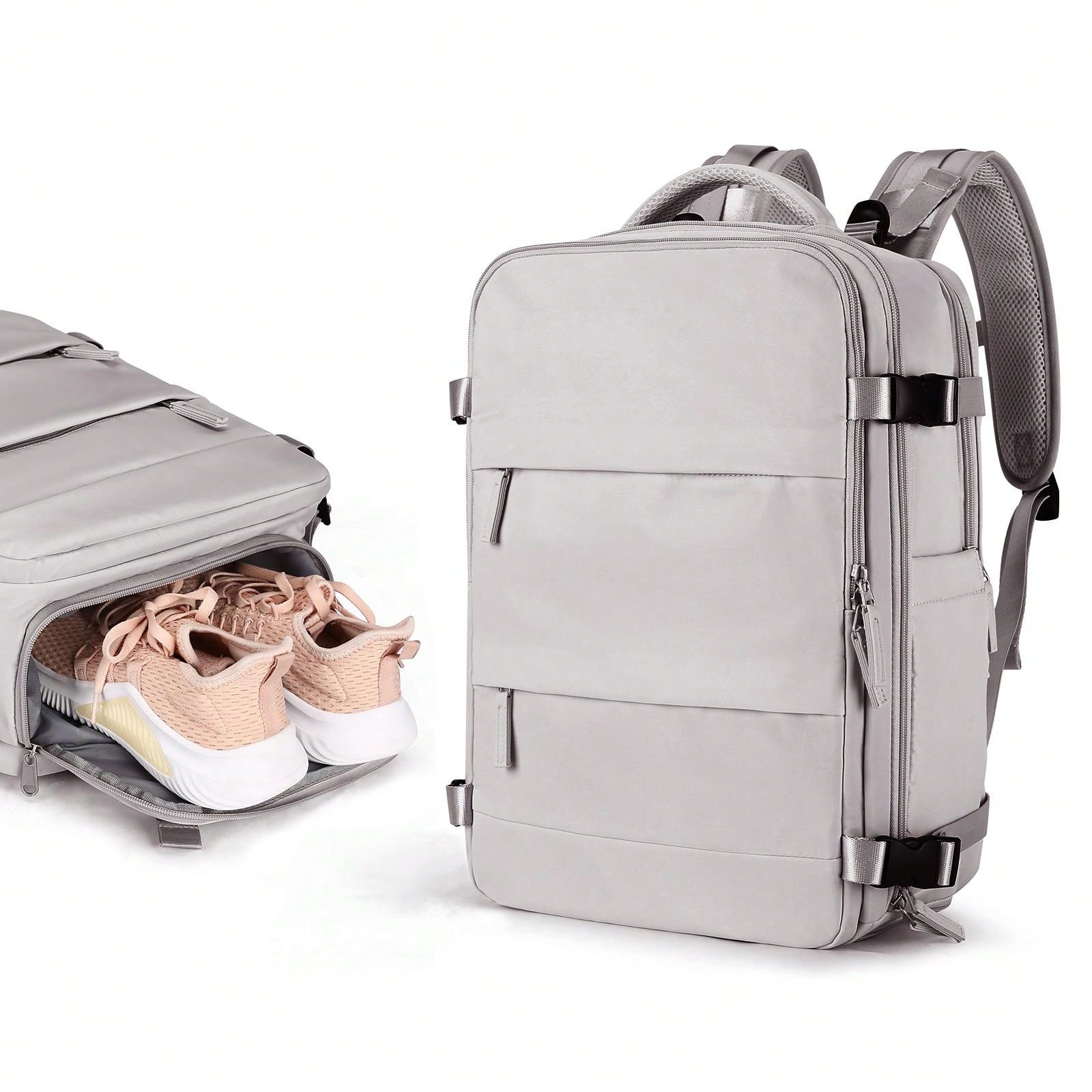 Minimalist Laptop Backpack Medium Gray Portable SHEIN USA