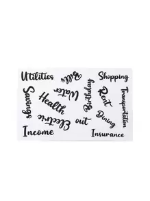 A6 PU 皮革可锁预算夹，笔记本电脑钱包存储设备，配备 38 种现金信封、预算表、自粘标签和文具 - 紫色 - 查看 5