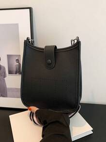 1 件迷你、时尚、简约、单肩包 - 黑色 - 查看 1