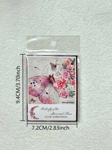 1 包/30 件蝴蝶、月亮、花朵拼貼防水貼紙,適合剪貼簿、日記、diy 裝飾 - 彩色 - 查看 7