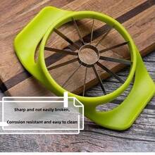 Chuyên nghiệp Apple Máy cắt lát - Thép không gỉ Apple Corer - Máy cắt quả táo Và Cốt lõi Để loại bỏ - Apple Corer Công cụ Với 8 Sắc Lưỡi kiếm - màu xanh lá - Xem 4