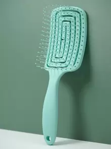 1 件小尺寸方形顺发刷带手柄，气垫发刷，适用于干湿头发，护发造型，迷你女孩礼物，独特螺旋发梳，快速吹干和造型，蓬松头发高颅顶（绿色），发刷，梳子，美发工具，理发沙龙美发产品和配件，美容旅行必需品，返校，旅行度假必需品，女士发饰，刷子，发刷，边刷，刷头发，发梳，梳头发，顺发刷，球刷，迷你发刷，发刷套装，木梳