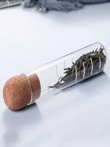 1 件创意透明玻璃试管过滤茶滤网带塞子，适用于咖啡、茶、冷热饮品 返校 - 白色 - 查看 7