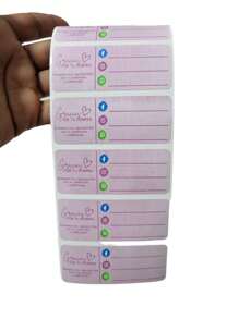Creative Mariu 100 Stickers, Adhesive, Labels THANK YOU FOR YOUR PURCHASE (7.5X2.8 Cm) - 紫羅蘭色 - 查看 3