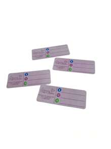 Creative Mariu 100 Stickers, Adhesive, Labels THANK YOU FOR YOUR PURCHASE (7.5X2.8 Cm) - 紫羅蘭色 - 查看 2
