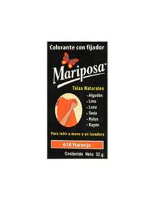 COLORANTE DE TELAS PASTILLA NARANJA MARIPOSA 618 3258 - Naranja - Ver 2