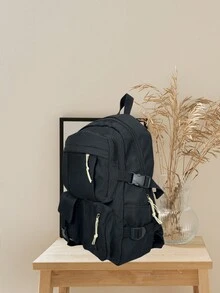 Women Fashion Backpacks - 黑色 - 查看 3