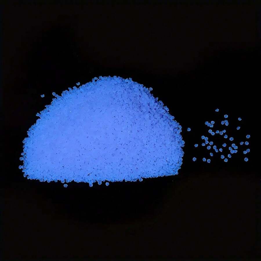 4000顆/100克磷光沙,供仙女花園、自製磷光裝飾、魚缸石材、螢光花瓶、家庭裝飾使用