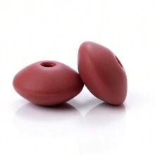 50颗12毫米硅胶算盘珠，DIY手链项链钥匙扣工艺材料 - 彩色 - 查看 23