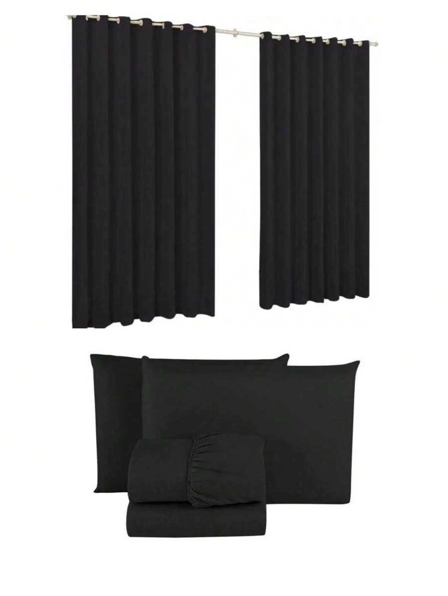 Sheet Sets With Pillowcases - màu đen - Xem 1