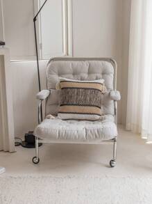 1 件时尚亲肤波西米亚风格色块图案流苏拼布抱枕套