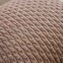 1 件/2 件波西米亚条纹枕套（不含枕芯），柔软毛绒灯芯绒纯色装饰方形枕套，适合节日、沙发、卧室、床、所有季节 - 棕色 - 查看 3