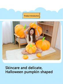 柔軟的抱枕南瓜娃娃蔬菜布偶玩具生日禮物 - 黃色 - 查看 2