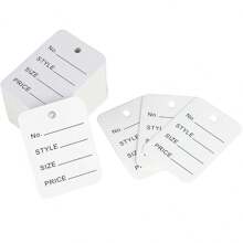 200 Etiquetas , papel Etiquetas para ropa - Blanco - Ver 1
