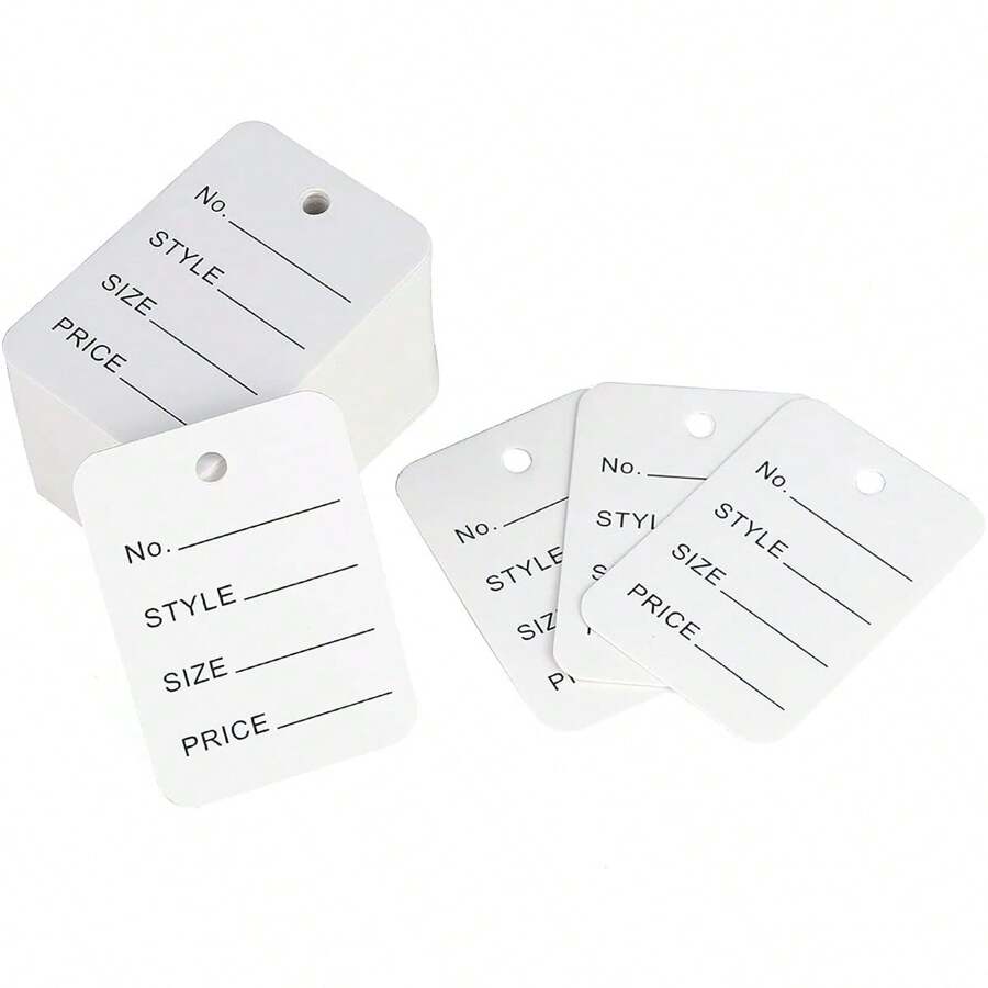 200 Etiquetas , papel Etiquetas para ropa - Blanco - Ver 1
