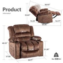 Modern Ergonomic Lounge 360 Degree Swivel Velvet Massage Rocker Recliner Chair With Heat And Massager