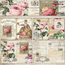 Rose Pattern Cardstock Paper - Multicolor - View 4