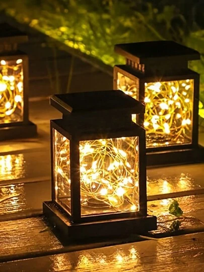 1 件太阳能灯笼，太阳能庭院装饰太阳能圣诞装饰防水太阳能灯花园户外挂饰，万圣节圣诞装饰灯户外万圣节圣诞节感恩节礼物