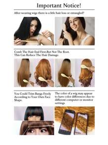 Brown wig with bangs, Natural Messy Medium Length Curly Hair, Synthetic Wig, Suitable For Daily Gatherings And Halloween Wigs