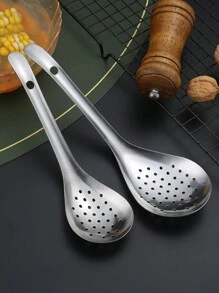 Thickened Stainless Steel Sichuan Pepper Spoon With Short Handle - Silver - View 11
