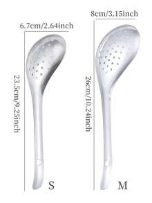 Thickened Stainless Steel Sichuan Pepper Spoon With Short Handle - Silver - View 2