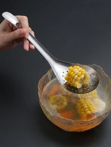 Thickened Stainless Steel Sichuan Pepper Spoon With Short Handle - Silver - View 3