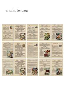 30 piezas Papel material vintage inspirado - Amarillo - Ver 6