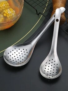 Thickened Stainless Steel Sichuan Pepper Spoon With Short Handle - Silver - View 10
