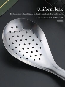 Thickened Stainless Steel Sichuan Pepper Spoon With Short Handle - Silver - View 7