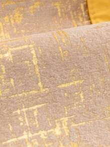 1入組防滑雪花絨面通用四季沙發坐墊套,帶扶手套和靠背套,適用於1-4人坐的沙發,金邊緣 - 咖啡棕 - 查看 7