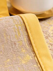 1入組防滑雪花絨面通用四季沙發坐墊套,帶扶手套和靠背套,適用於1-4人坐的沙發,金邊緣 - 咖啡棕 - 查看 8