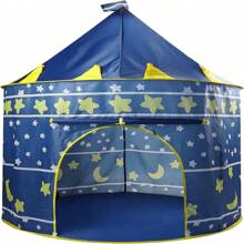 Carpa De Castillo Para Niños, Juegos En Interior O Exterior Azul Y Rosa LEODY linea king rey