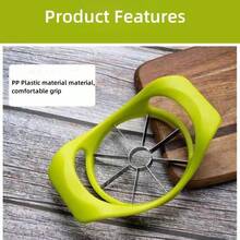 Chuyên nghiệp Apple Máy cắt lát - Thép không gỉ Apple Corer - Máy cắt quả táo Và Cốt lõi Để loại bỏ - Apple Corer Công cụ Với 8 Sắc Lưỡi kiếm - màu xanh lá - Xem 3
