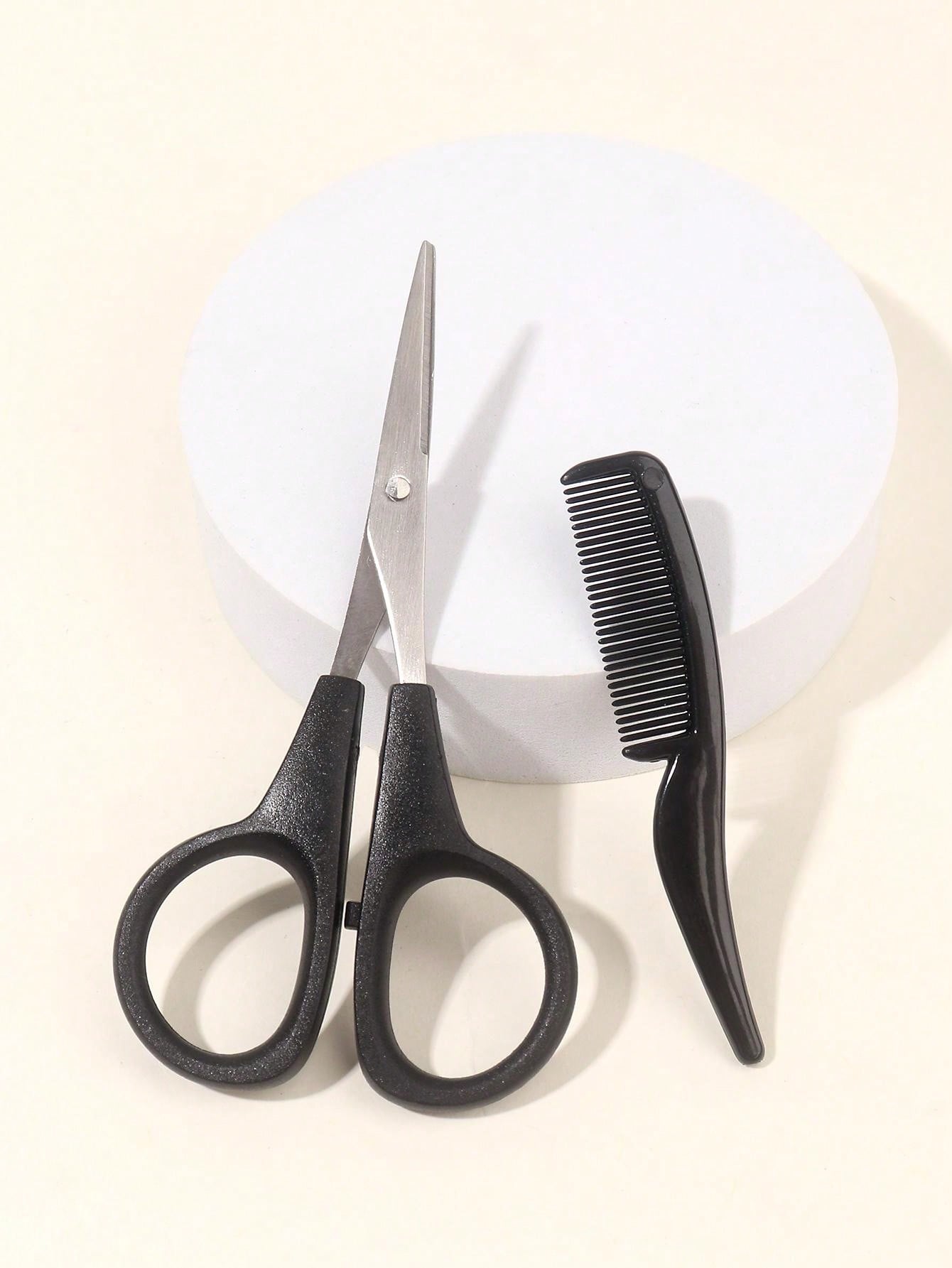 1 Set Men's Beard Scissors Styling Set Includes 1 Small Beard Trimming