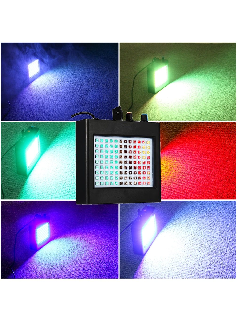 Kit Strobo 108 Leds RGB 25W Colorido Rítmico Bivolt Iluminação Para ...