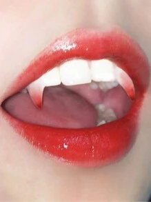 2 Piezas Colmillos De Vampiro Accesorio Para Dientes Postizos - Blanco - Ver 4