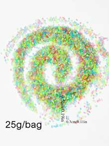 彩色發光發亮沙適合萬聖節DIY裝飾,室內&戶外夜光沙,英寸 - 彩色 - 查看 3