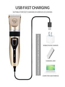 Clipper para Mascotas Cortapelos con Accesorios Incluidos - Camel - Ver 4