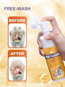 GJYC PET 1 Set De 2 Animaux De Compagnie Pied Nettoyage Mousse Et Patte Soin Crème , Nettoyage En Profondeur Hydratant Soin