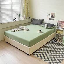 1 Miếng Polyester Flannel Chăn Vừa vặn Trải giường Nệm Người bảo vệ - Matcha xanh - Xem 2
