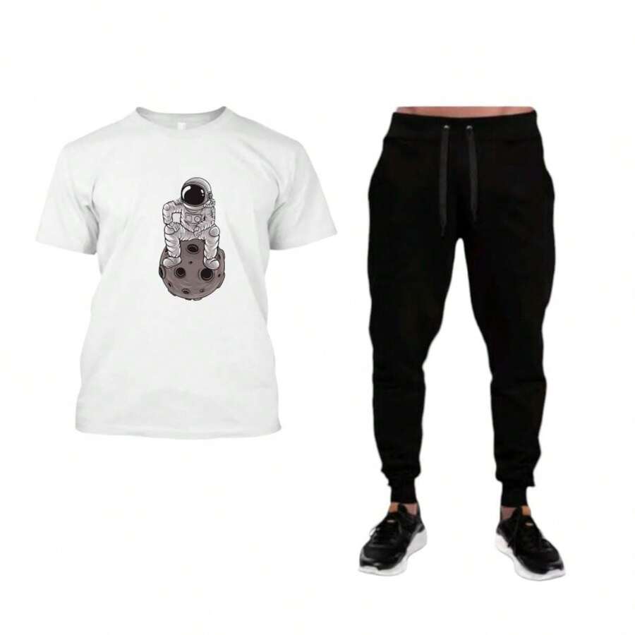 Men Two-piece Outfits - White - View 1