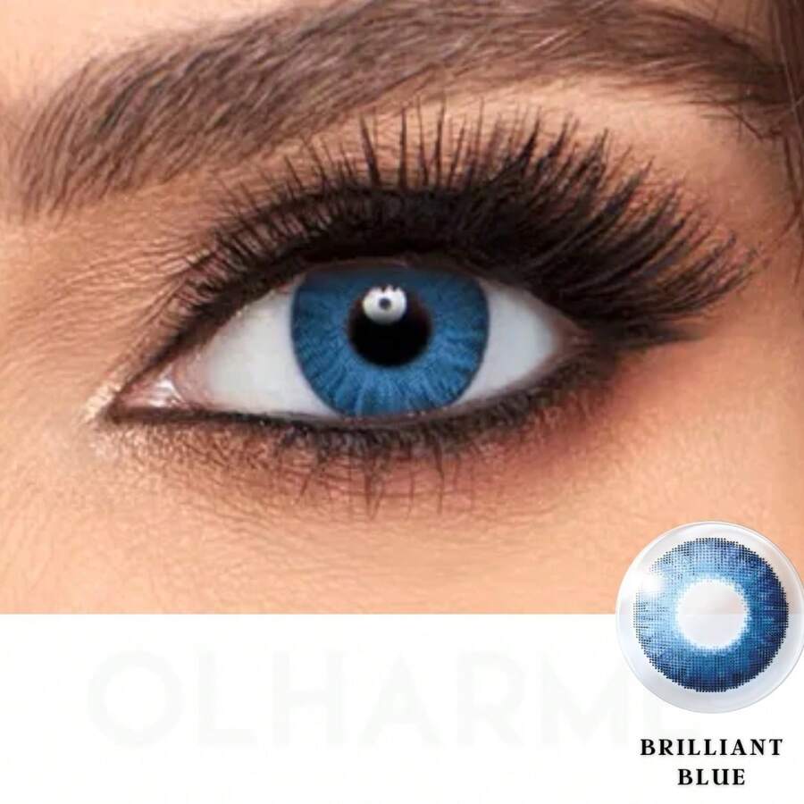 ALCON Cosmetic Contact Lenses - MÀU XANH RỰC RỠ (BRILLIANT BLUE) - Xem 1