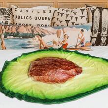 1入組酪梨造型毯,舒適裝飾性禮物毯,適用於客廳、沙發和臥室全年使用 - 印花款 - 查看 6