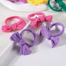 30 Piezas Lazos Para El Cabello Con Diseño De Corbatín Coloridos Para Niñas Adecuados Para El Uso Diario