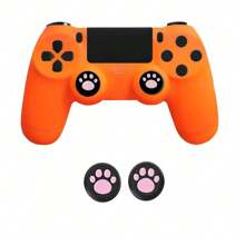 2pcs Cat Claw Silicone Joystick Button Caps, Protective Covers For //PS3/ 360/ One/Switch Pro Controllers - Multicolor - View 3