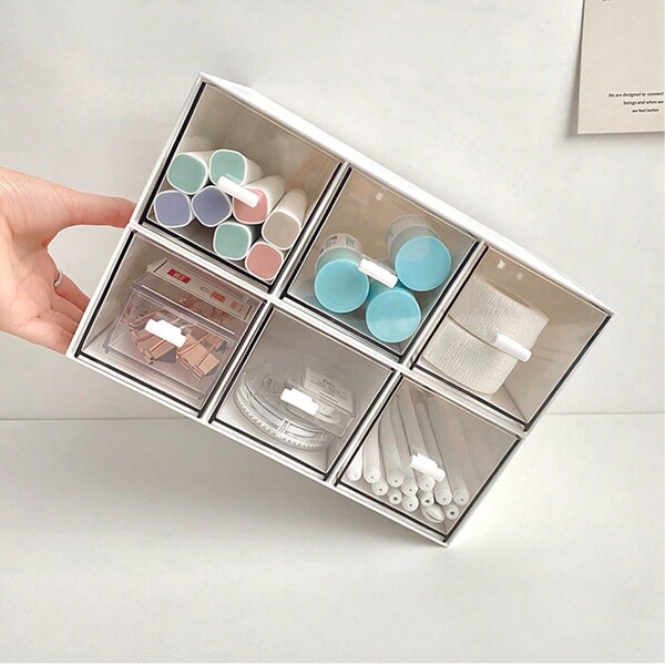 One Layer Three Drawer Desk Organizer For Stationery And Office