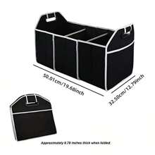 Bolsa De Almacenamiento Organizadora De Maletero De Automóvil - Negro - Ver 7
