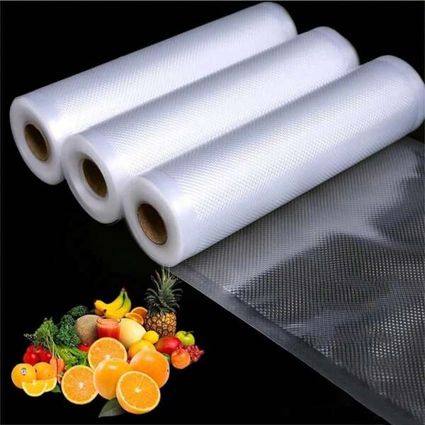 2 Rolls Of Food Vacuum Bag Vacuum Sealing Machine Food Fresh Long Preservation Bag Vacuum Packaging Machine Is Suitable For All Vacuum Packaging Machineshome Kitchen Appliances Accessories Gadgets Tools Christmas Kitchen Stuff Cooking Christmas