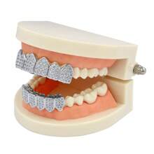 1 Set De Ligas De Micro-oro, Aparatos De Dientes De Vampiro - 1 juego de brackets de circonio color dorado - Ver 4