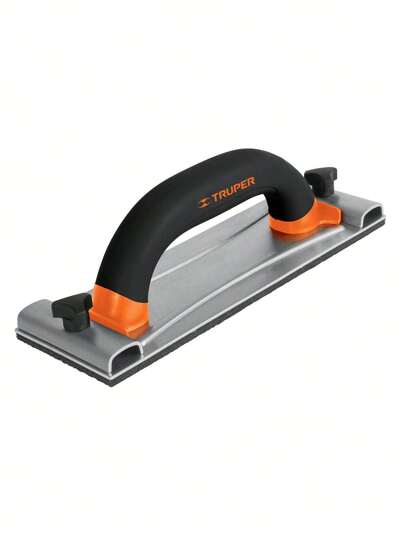 TRUPER Lijadora Manual Base de Aluminio 8 x 24 cm, Ideal Para Acabados Finos En Paneles, Techos y Muros de Yeso